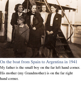 On the boat from Spain to Argentina in 1941